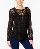 Inc International Concepts Illusion Top, Only At Macy's