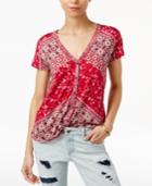 Lucky Brand Bali Mixed-print Blouse