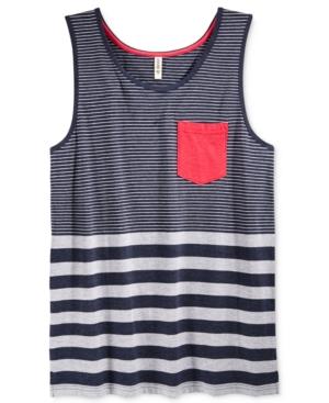 Univibe Men's Basic Striped Tank Top