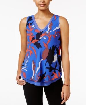 Rachel Rachel Roy Printed Pleated-back Tank Top