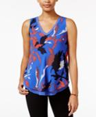 Rachel Rachel Roy Printed Pleated-back Tank Top