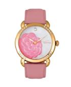 Bertha Quartz Daphne Collection Gold And Pink Leather Watch 38mm