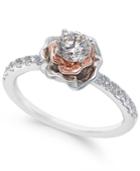 Diamond Bouquet Engagement Ring (3/4 Ct. T.w.) In 14k White And Rose Gold