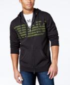 Armani Jeans Men's Aj Eagle Full-zip Hoodie