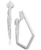 Anne Klein Geometric E-z Comfort Clip-on Hoop Earrings
