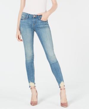 True Religion Halle Distressed Hem Skinny Jeans