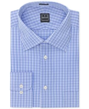 Ike Behar Check Barrel Cuff Dress Shirt