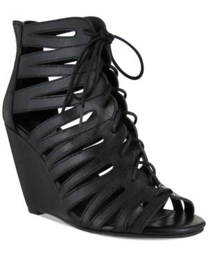Mia Issy Lace-up Wedge Sandals Women's Shoes