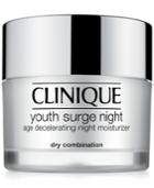 Clinique Youth Surge Night Age Decelerating Night Moisturizer For Dry Combination Skins, 1.7 Fl. Oz.