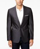 Calvin Klein Men's Black Diamond Extra Slim-fit Evening Jacket