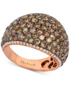 Le Vian Chocolatier Diamond Cluster Dome Ring (4-1/6 Ct. T.w.) In 14k Rose Gold