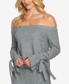 1.state Off-the-shoulder Tie-sleeve Top