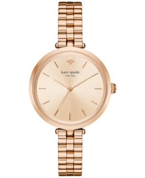 Kate Spade New York Women's Holland Rose Gold-tone Stainless Steel Bracelet Watch 34mm Ksw1134
