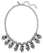 Inc International Concepts Hematite-tone Multi-stone Statement Necklace, Created For Macy's