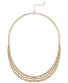 Rachel Rachel Roy Gold-tone Triple-row Necklace