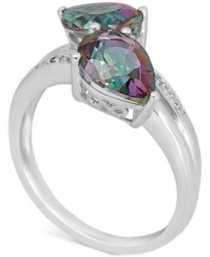 Mystic Quartz (3 Ct. T.w.) & Diamond Accent Ring In 14k White Gold