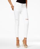 Thalia Sodi Ripped Bright White Wash Skinny Jeans, Only At Macy's