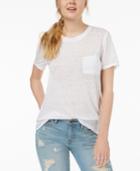 Hybrid Juniors' High-low Burnout T-shirt