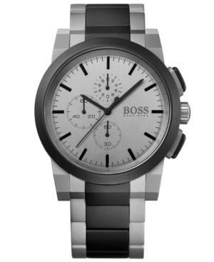 Hugo Boss Men's Chronograph Neo Two-tone Stainless Steel Bracelet Watch 46mm 1512959