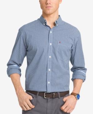 Izod Men's Gingham Long-sleeve Shirt