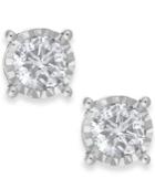 Trumiracle Diamond Stud Earrings In 14k White Gold (1 Ct. T.w.)