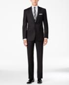 Calvin Klein Men's Extra Slim-fit Neat Charcoal Suit