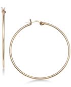 Giani Bernini Wire Hoop Earrings In 18k Gold-plated Sterling Silver, Created For Macy's