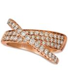 Le Vian Nude Diamonds Crisscross Ring (1 Ct. T.w.) In 14k Rose Gold