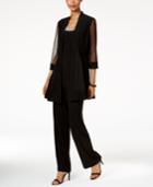 R & M Richards Embellished Layered-look Pantsuit
