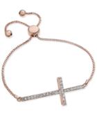 Joan Boyce Crystal Cross Slider Bracelet