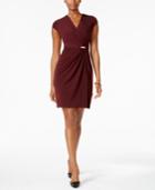 Charter Club Petite Faux-wrap Dress, Created For Macy's