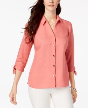 Jm Collection Tie-sleeve Blouse, Created For Macy's