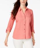 Jm Collection Tie-sleeve Blouse, Created For Macy's