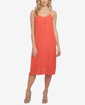 Cece Lacey Pleated Midi Slip Dress