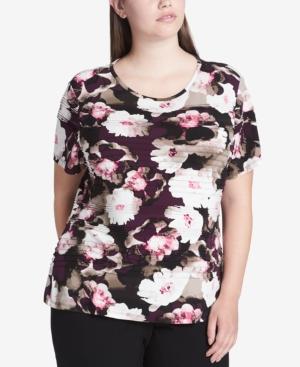 Calvin Klein Plus Size Floral-print Top