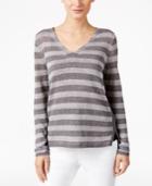 Eileen Fisher Linen Striped Sweater