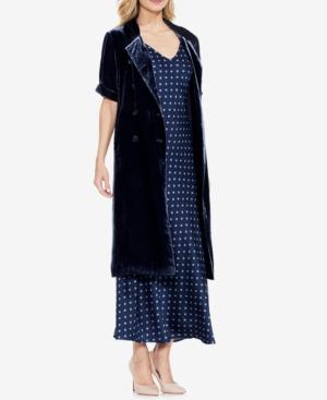 Vince Camuto Velvet Short-sleeve Trench Coat