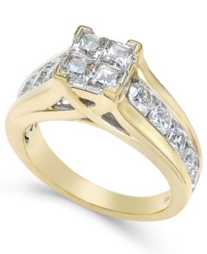 Diamond Engagement Quad Ring (2 Ct. T.w.) In 14k Gold