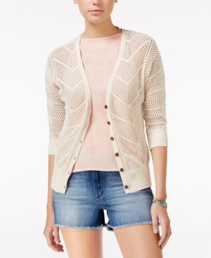 Roxy Juniors' Crocheted Cardigan
