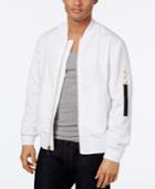 Sean John Men's Pique-sleeve Bomber Jacket