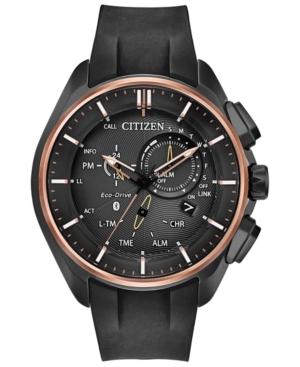 Citizen Eco-drive Men's Chronograph 100th Anniversary Proximity Pryzm Black Polyurethane Strap Watch 48mm - A Limited Edition
