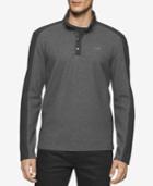 Calvin Klein Men's Quarter-snap Colorblocked Sweatshirt