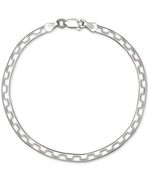 Giani Bernini Greek Key Bracelet In Sterling Silver, Created For Macy's