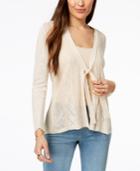 Style & Co Tie-front Cardigan, Created For Macy's