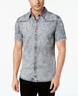 Guess Men's Slim-fit Western Denim Shirt