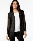 Alfani Petite Sequined Cardigan, Only At Macy's
