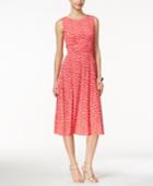 Jessica Howard Sleeveless Printed Midi Dress