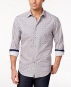 Tasso Elba Men's Foulard-pattern Cotton Shirt, Only At Macy's