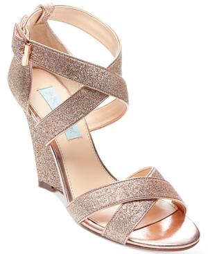Blue By Betsey Johnson Cherl Wedge Sandals Women's Shoes