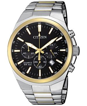 Citizen Men's Chronograph Quartz Two-tone Stainless Steel Bracelet Watch 40mm